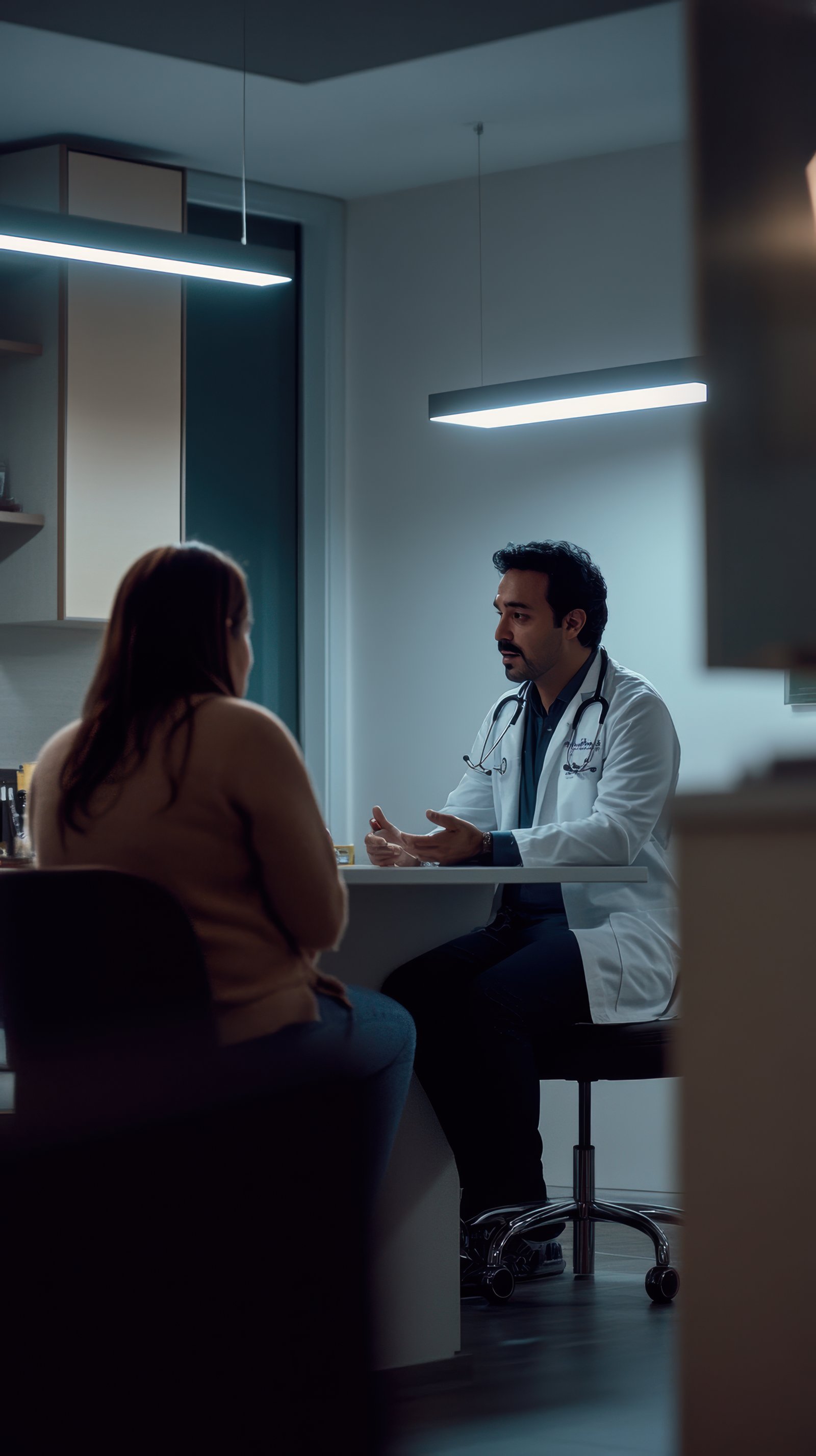 Doutor atendendo paciente